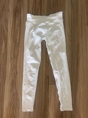 DFYNE White Stretch Leggings